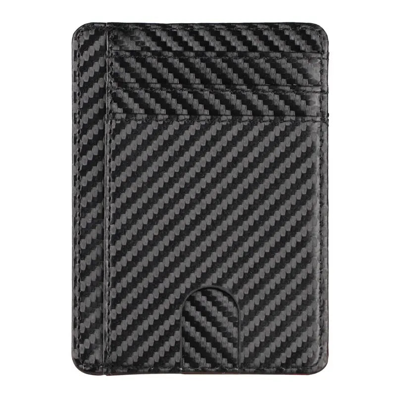 RFID Blocking Wallet Super Thin Mens Leather Card Holder