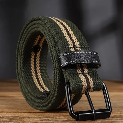 Mens Canvas Belt Casual Retro Women's Belt Outdoor Sports Belt