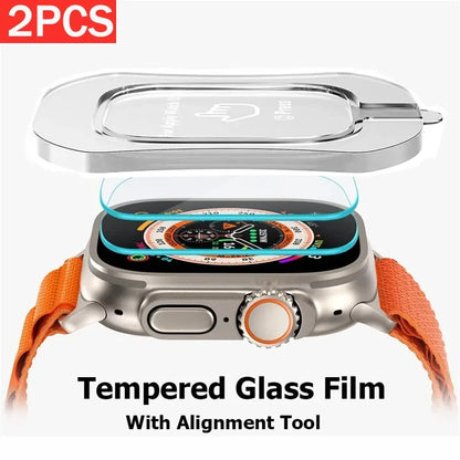 Alignment Tool With HD Tempered Glass Film For Apple Watch