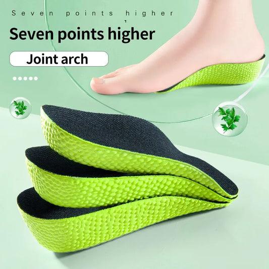 1Pair Height Increase Shoes Insoles Flat Feet Arch Support Orthopedic