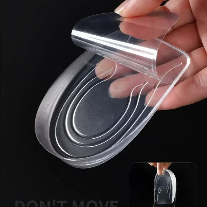 Invisible Height Increase Insoles Transparent Gel Inserts for Instant Lift