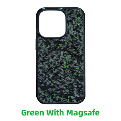 Magsafe Gloss Carbon Forged Carbon Fiber TPU Phone Case for iPhone 15 14 13