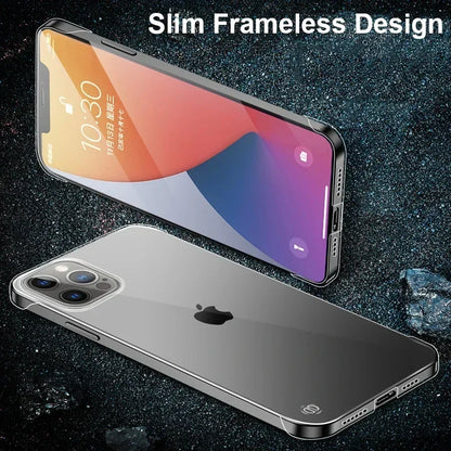 Slim Frameless Clear Phone Case For iPhone 16 15 14 13 12 11