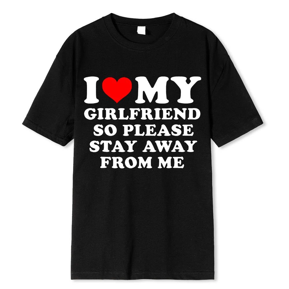 Funny BF GF Saying Quote Gift Tee Tops Mens T Shirt